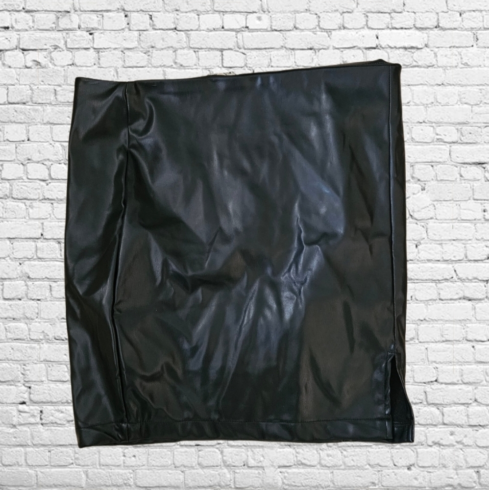 Ever B. Faux Leather Skirt